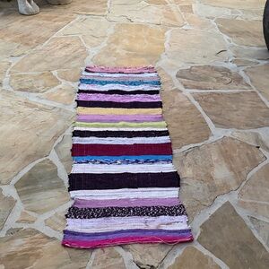 Multicolor Striped rug runner from Egypt